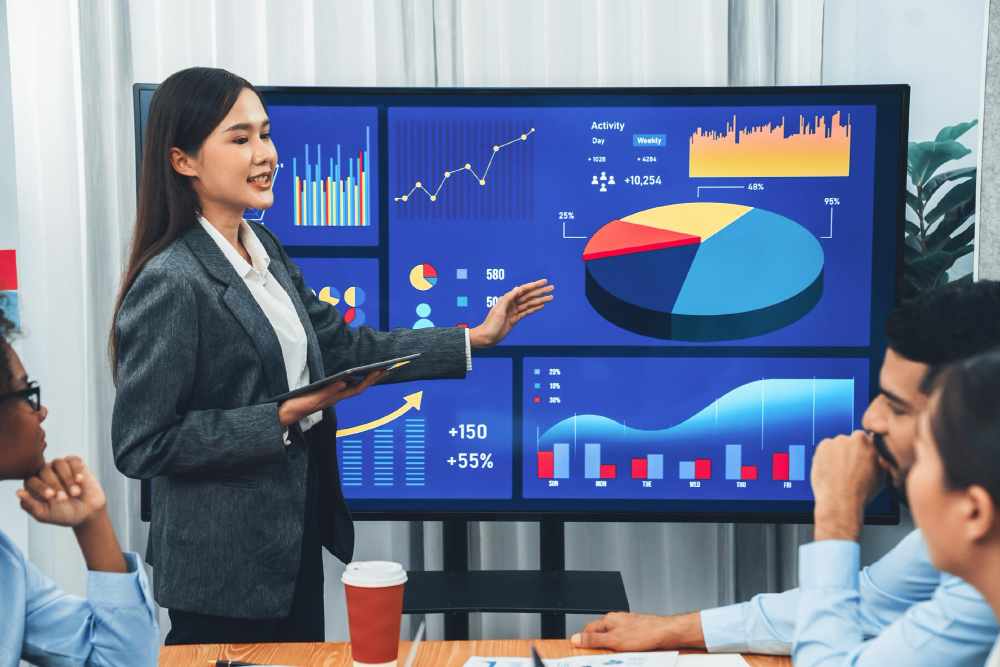 Preparing of a Financial Report (illustration)